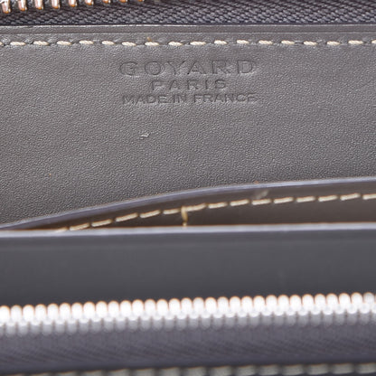 Goyard Goyardine Matignon Zip Around GM Wallet Grey 6 of 12