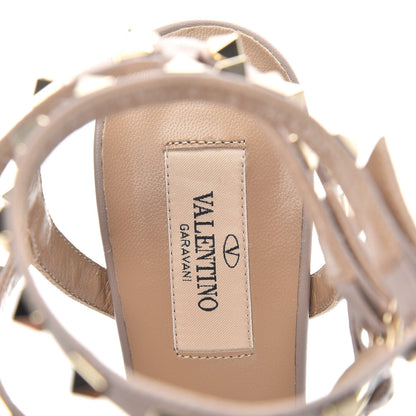 Valentino Garavani Patent Nappa Rockstud Ankle Strap 65mm Pumps 37.5 Poudre 7 of 7