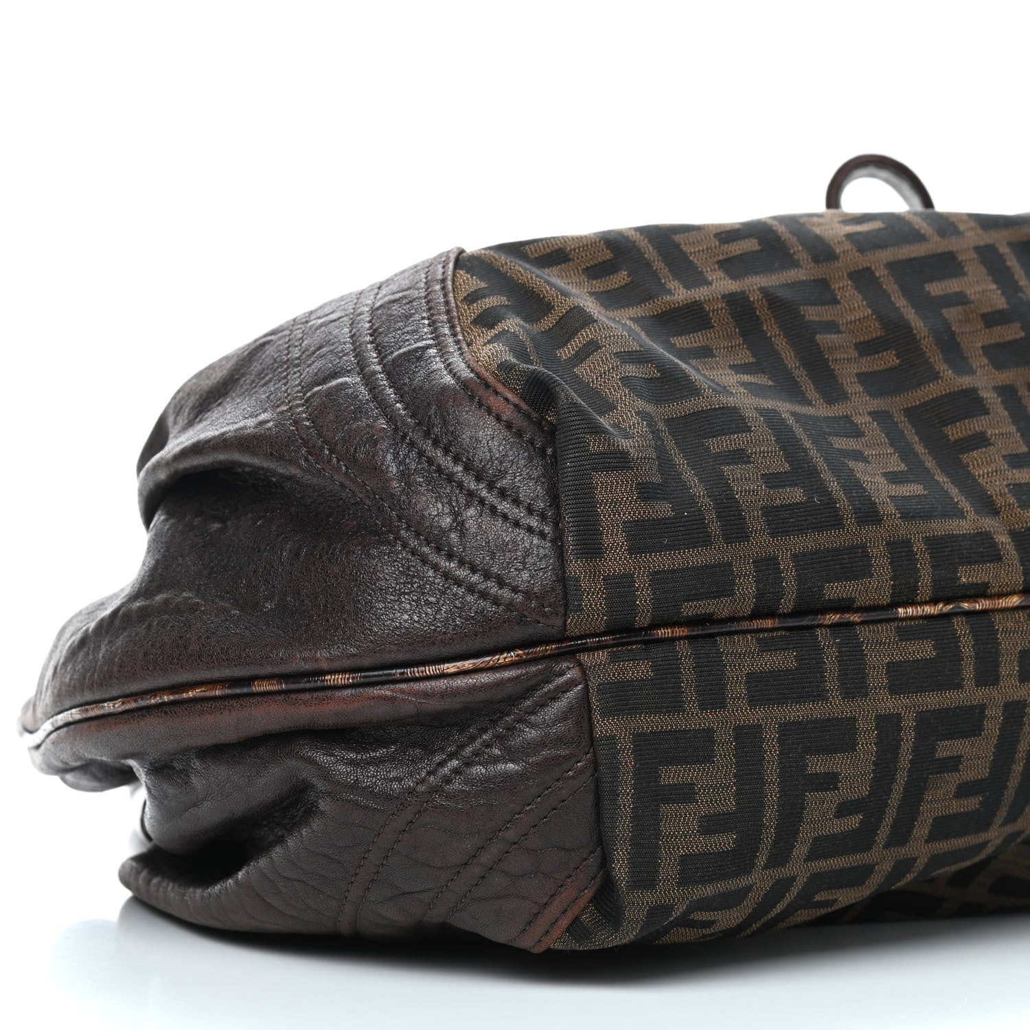 Fendi Zucca Nappa Nuvolata Vitello Tortuga Spy Tobacco Moro 11 of 12