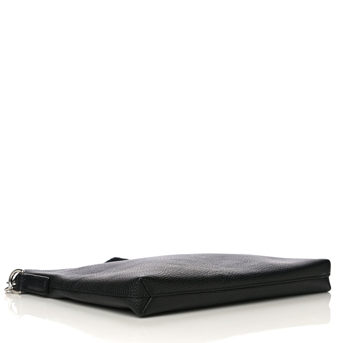Pebbled Calfskin Clutch Black
