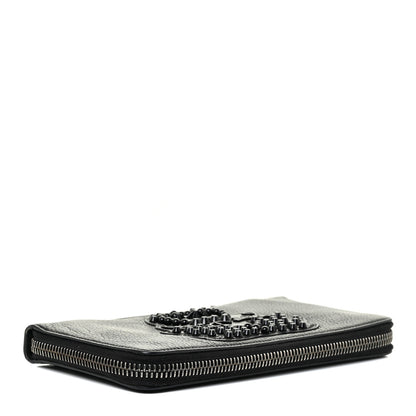 Christian Louboutin Calfskin Embellished Baguette Black 4 of 21