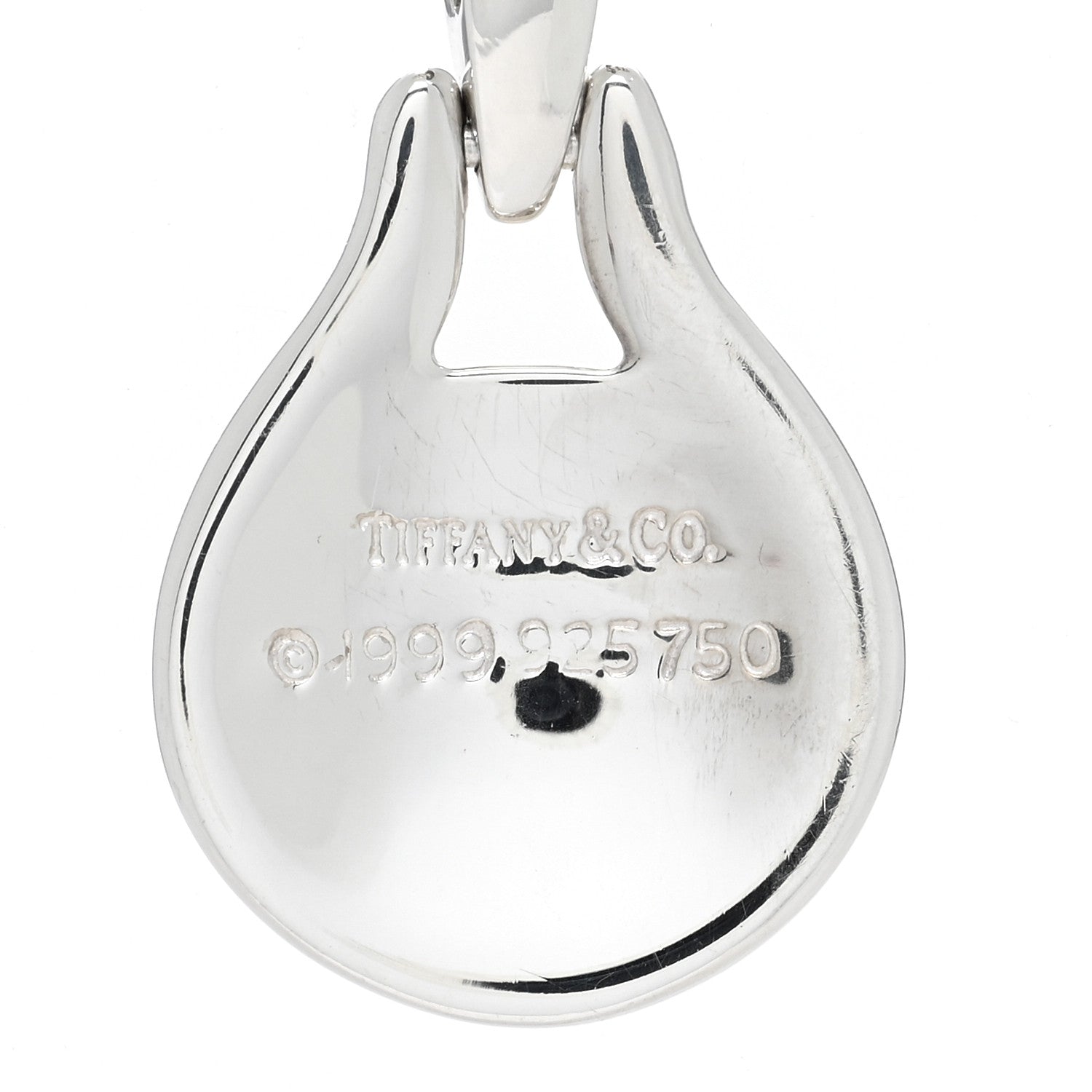 Tiffany Sterling Silver 18K Yellow Gold Mother of Pearl Pendant Necklace 5 of 5