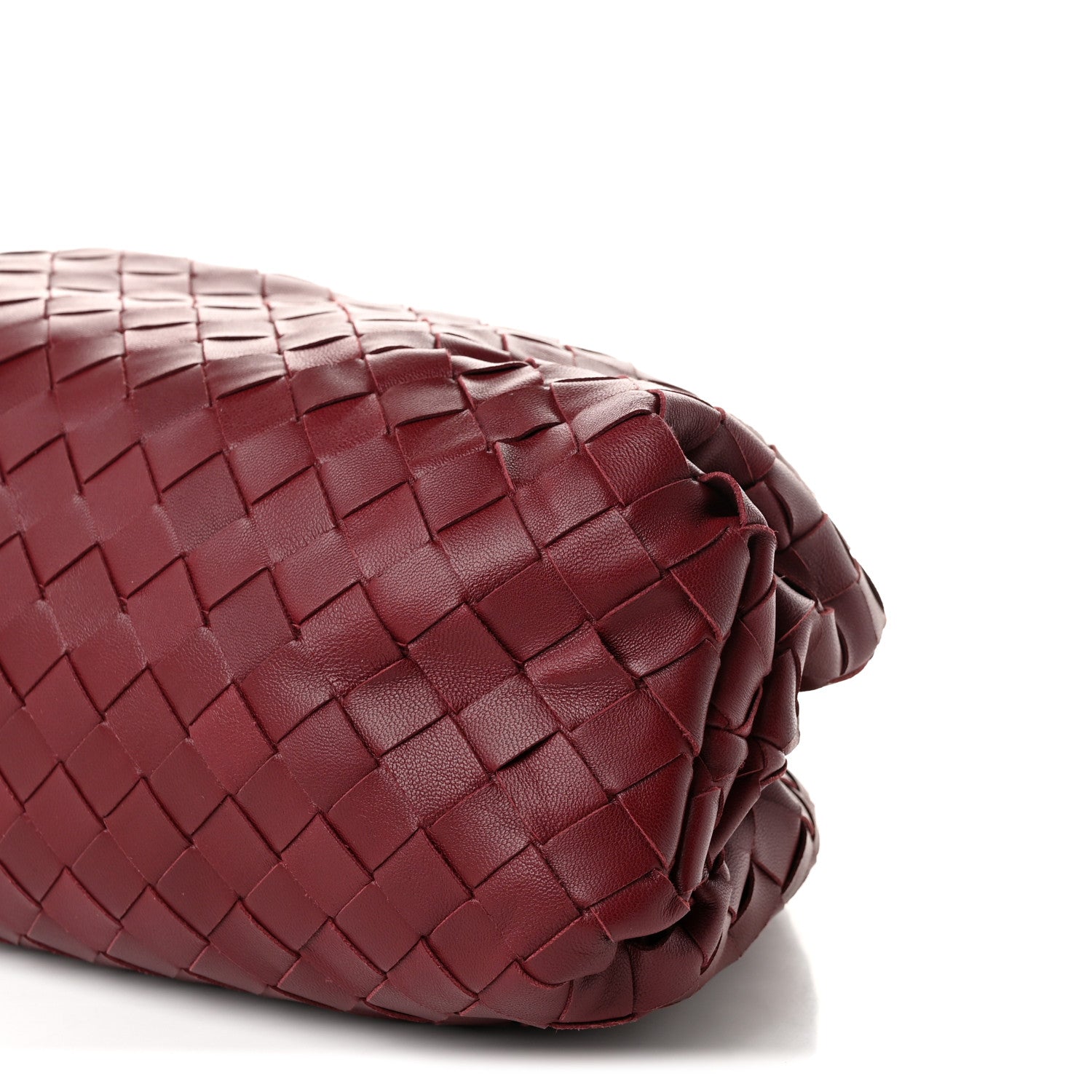 Bottega Veneta Nappa Maxi Intrecciato The Pouch Oversized Clutch Bordeaux 10 of 10