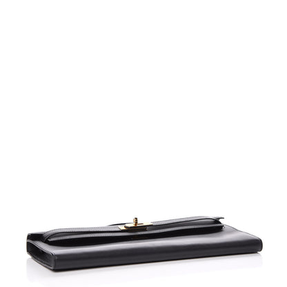 Hermes Swift Kelly Cut Clutch Pochette Black 5 of 28