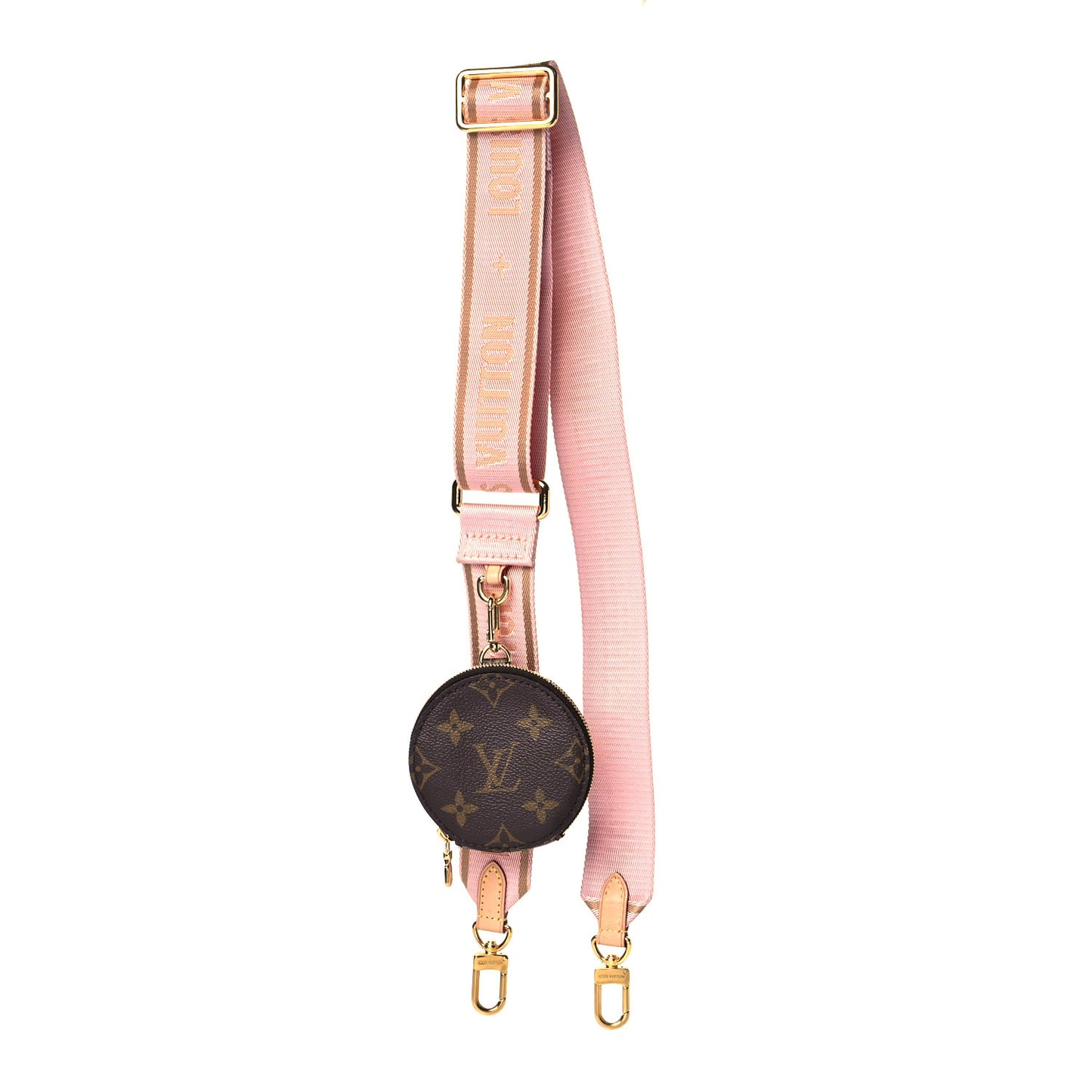 Monogram Multi Pochette Accessories Bandouliere Shoulder Strap Rose Clair