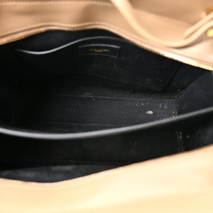 Saint Laurent Grain De Poudre Medium Uptown Tote Dark Latte 5 of 13