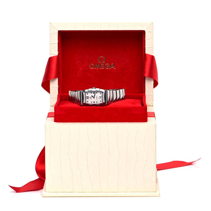 Omega Stainless Steel Multi Gemstone 26mm Constellation Quadrella Quartz Watch 1584.79.00 5 of 5