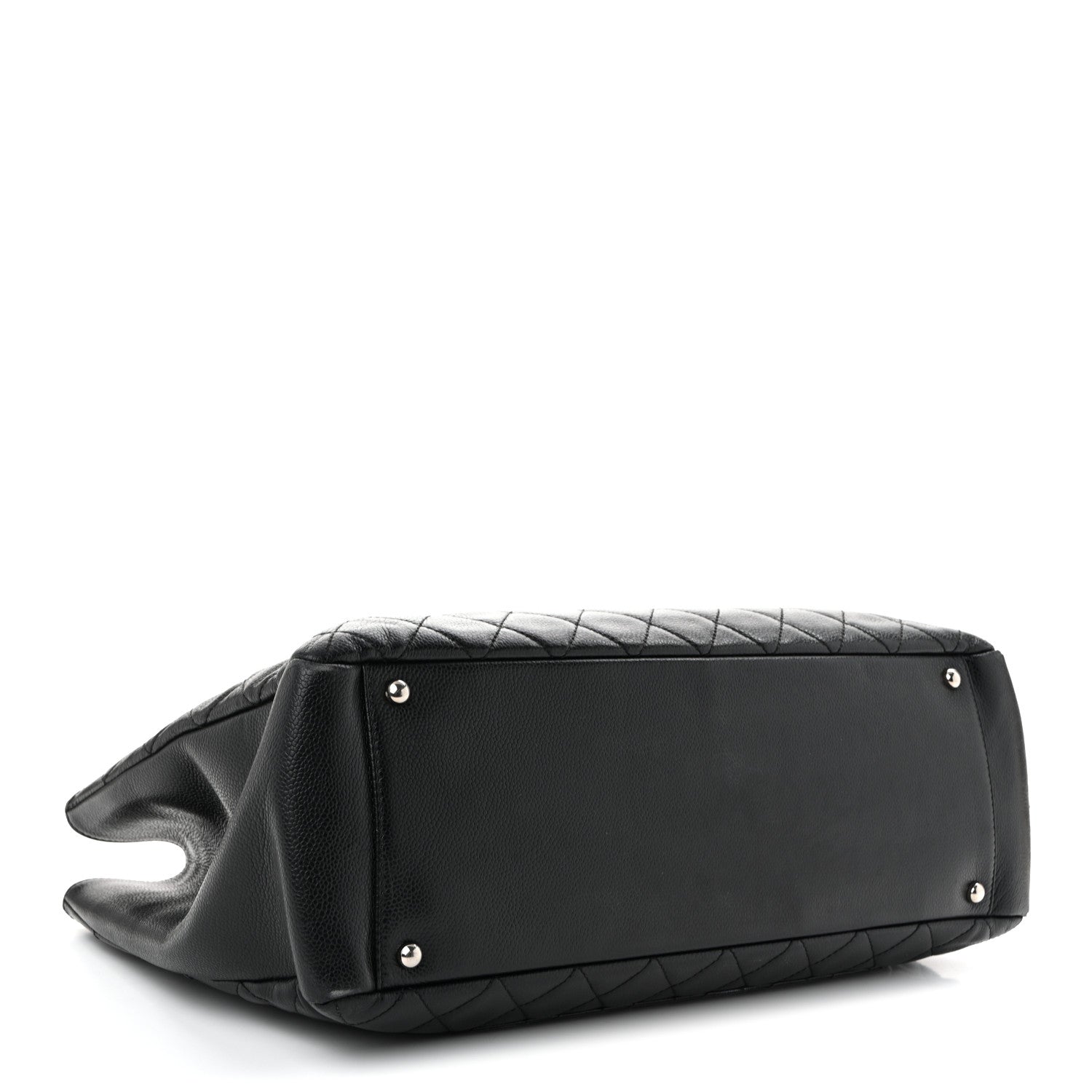Chanel Caviar Quilted XL Grand Shopping Tote GST Black 4 of 10