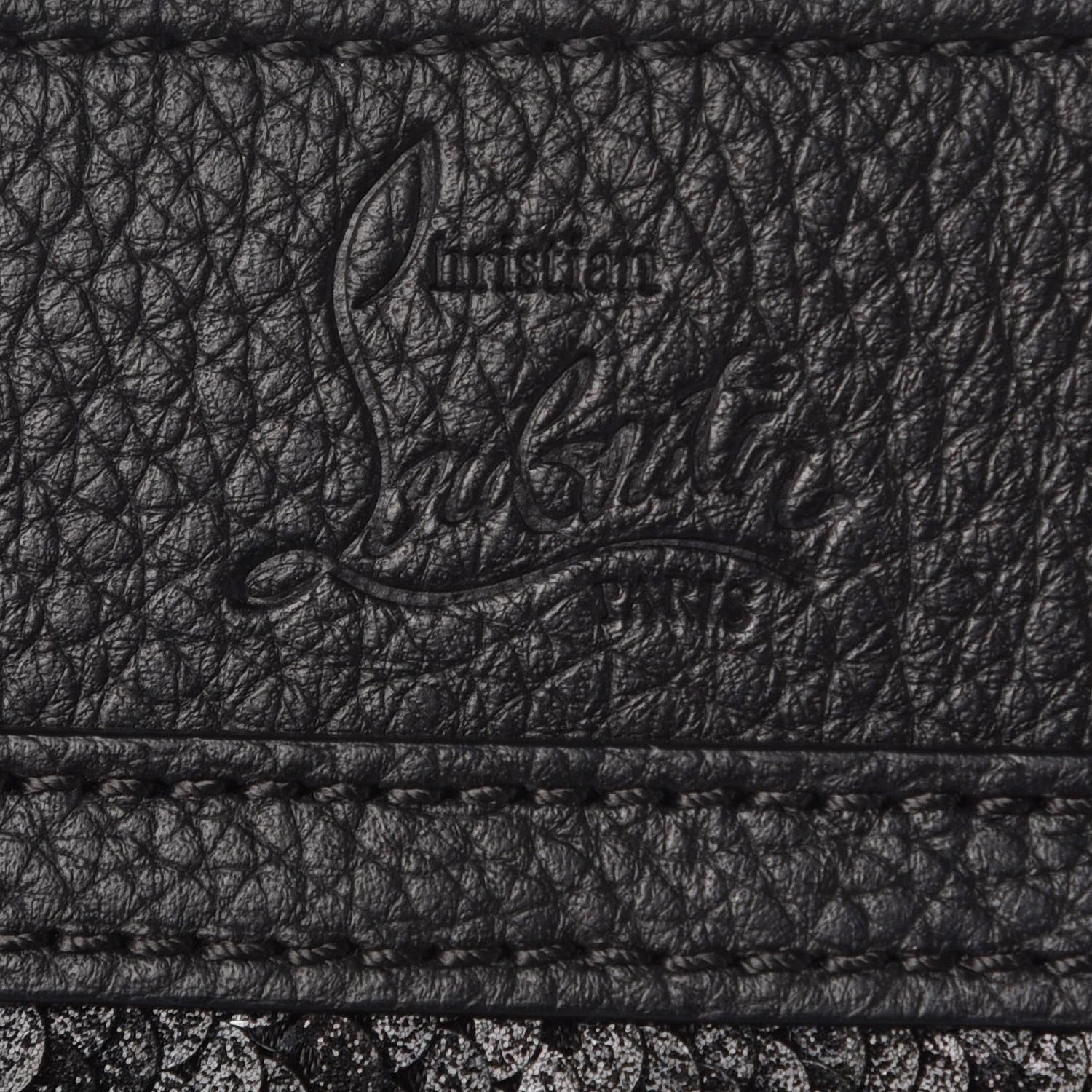 Christian Louboutin Pailette Calfskin Skypouch Crossbody Clutch Charbon 8 of 8