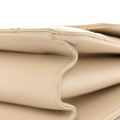 Chanel Sheepskin Quilted Large Beauty Lock Flap Light Beige 10 of 11
