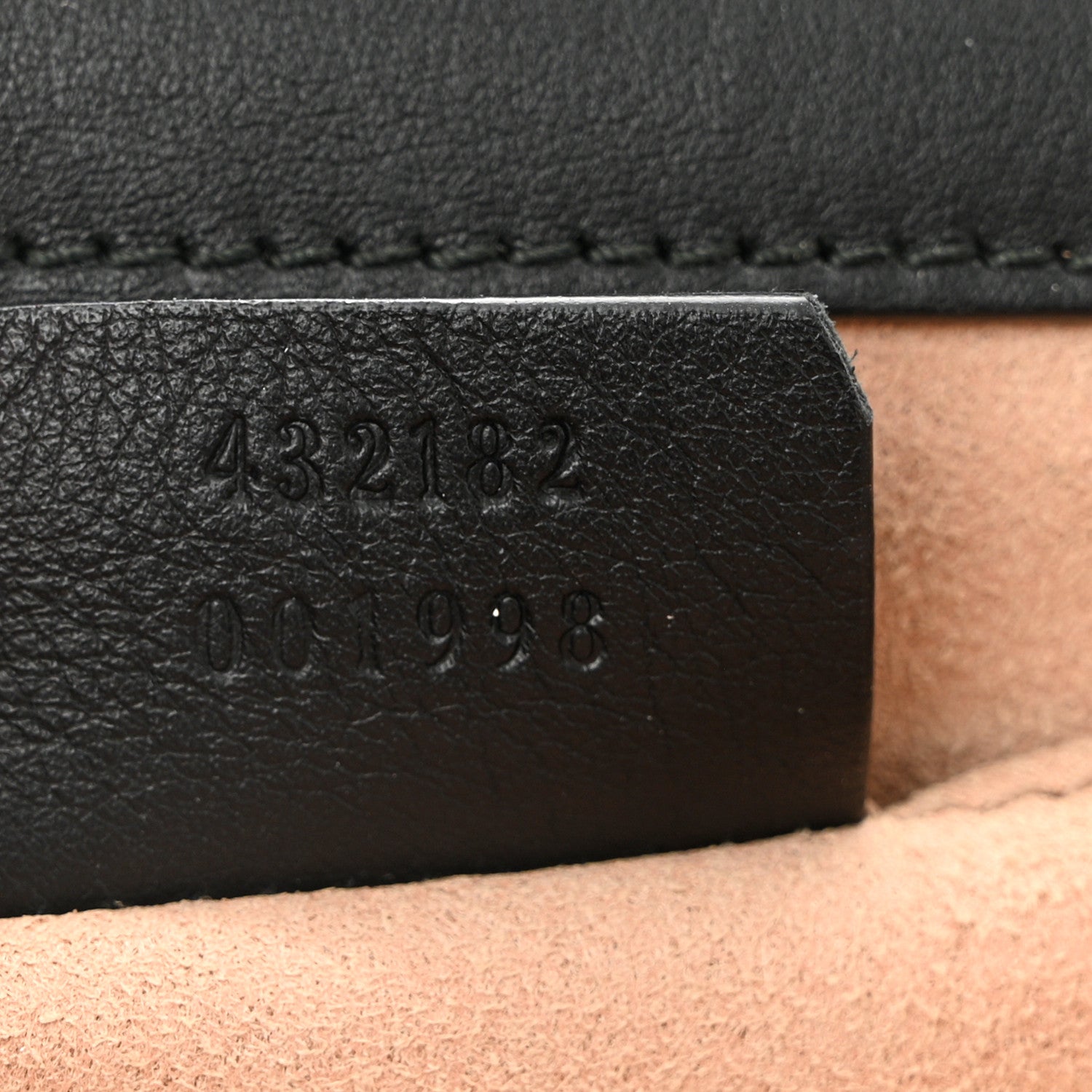 Gucci Calfskin Strawberry Embroidered Small Padlock Shoulder Bag Black 7 of 11