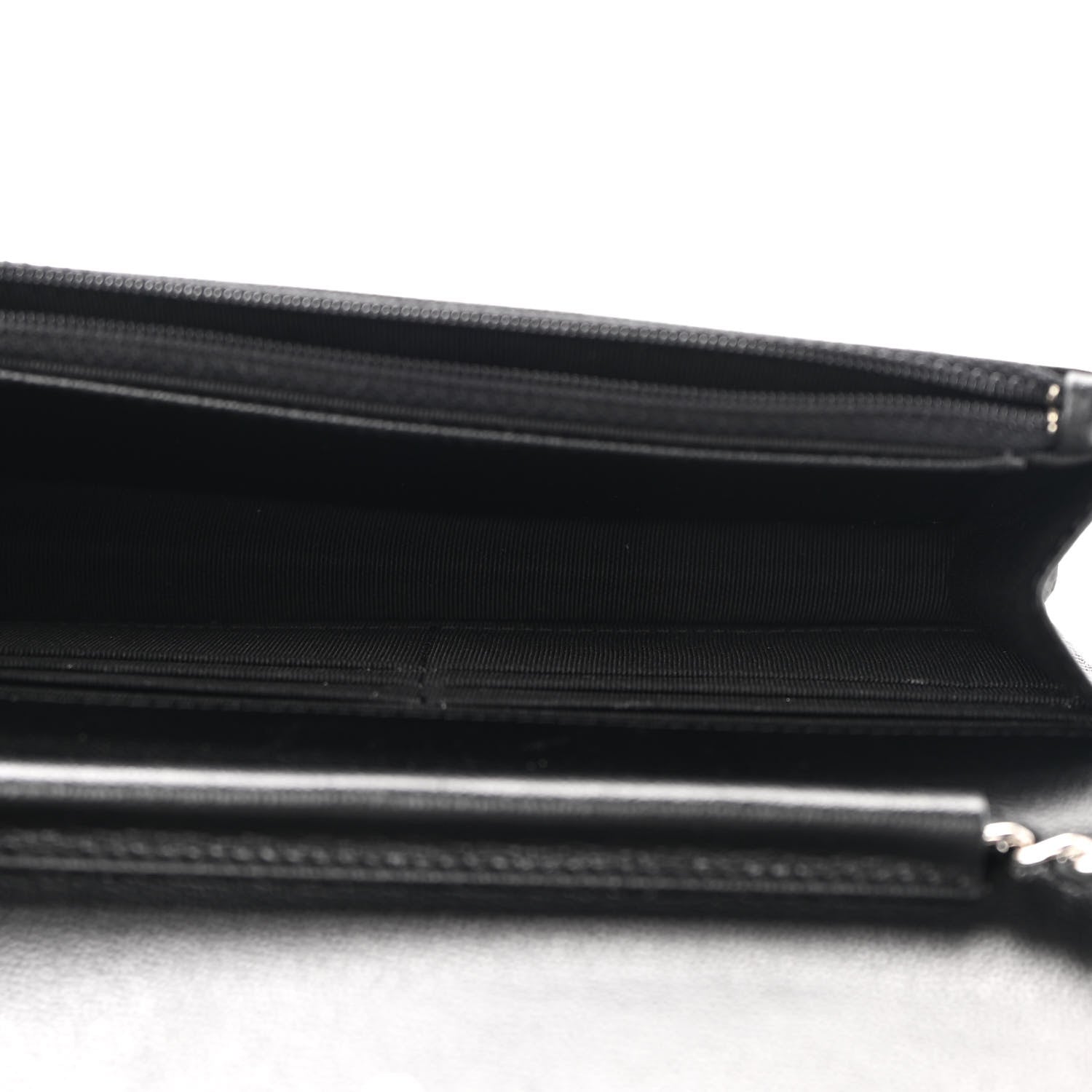 Chanel Grained Calfskin Quilted CC Box Wallet On Chain WOC Black 5 of 11