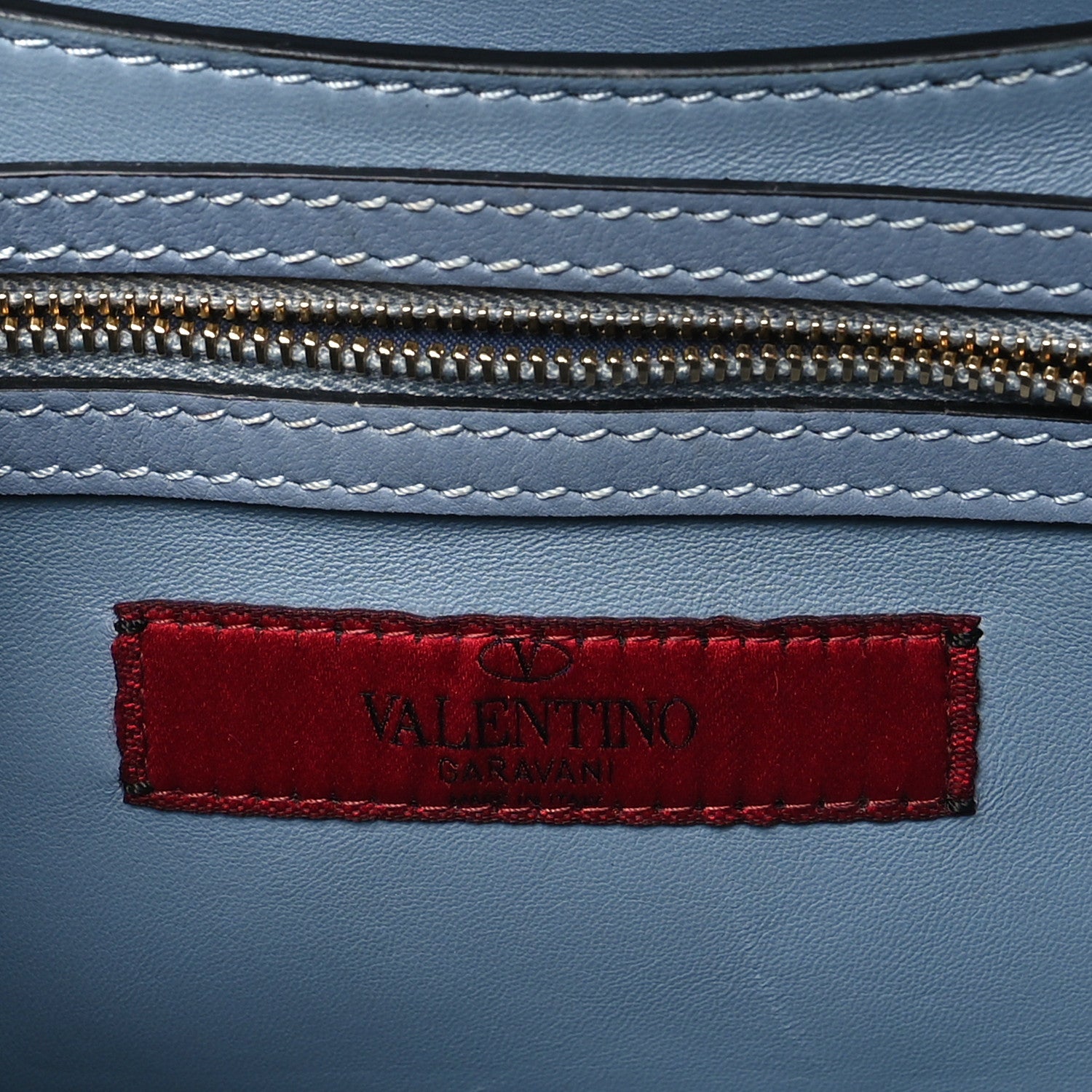 Valentino Garavani Vitello Chain Flap Bag Aqua 6 of 10