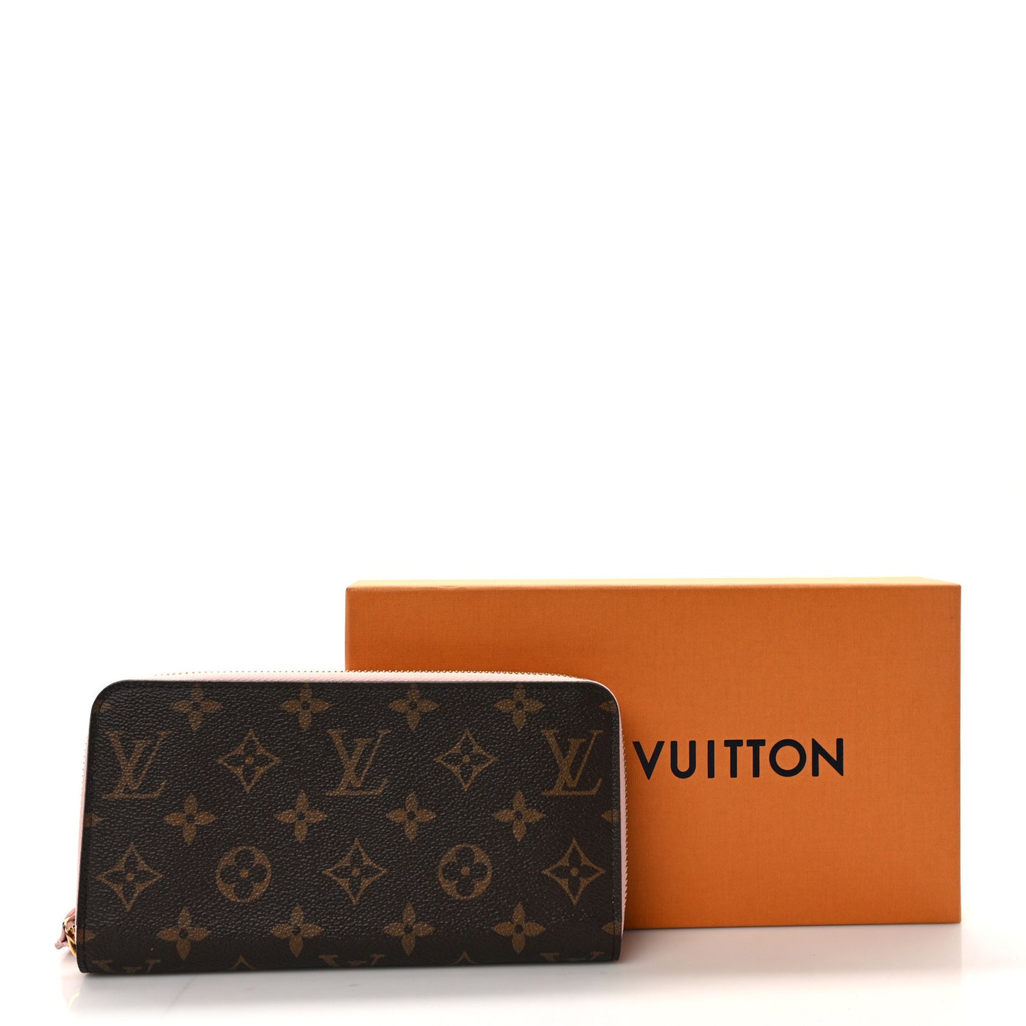 Monogram Pompon Zippy Wallet Rose Ballerine