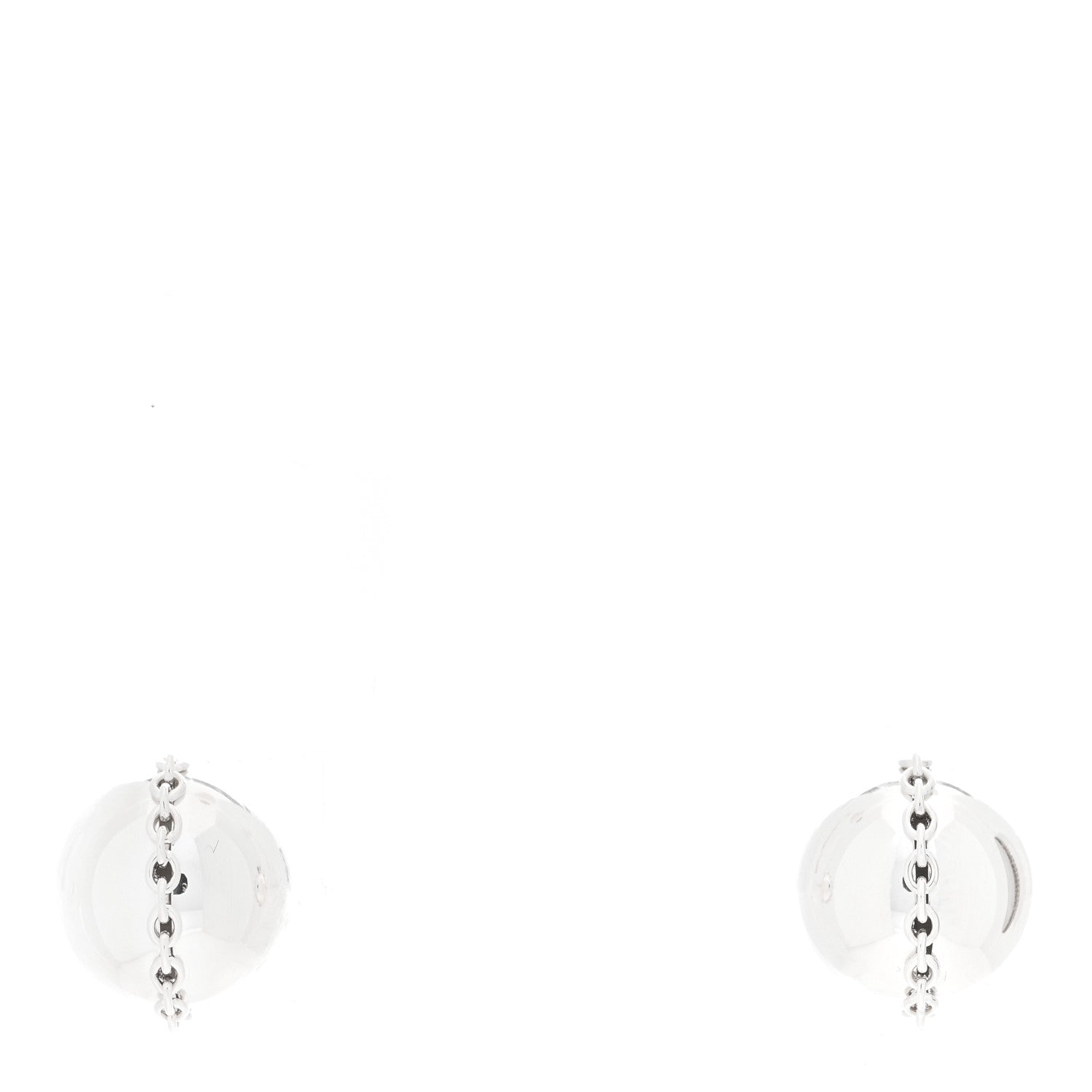 Tiffany Sterling Silver HardWear Bolt Ball Earrings 1 of 4