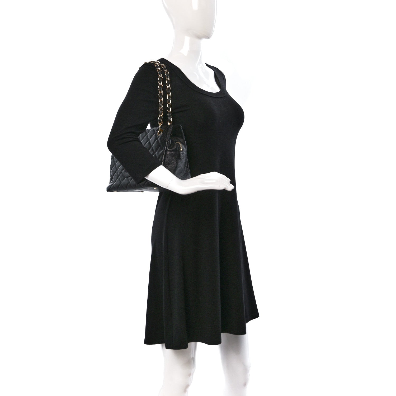 Chanel Caviar Quilted Petit Timeless Tote PTT Black 2 of 9