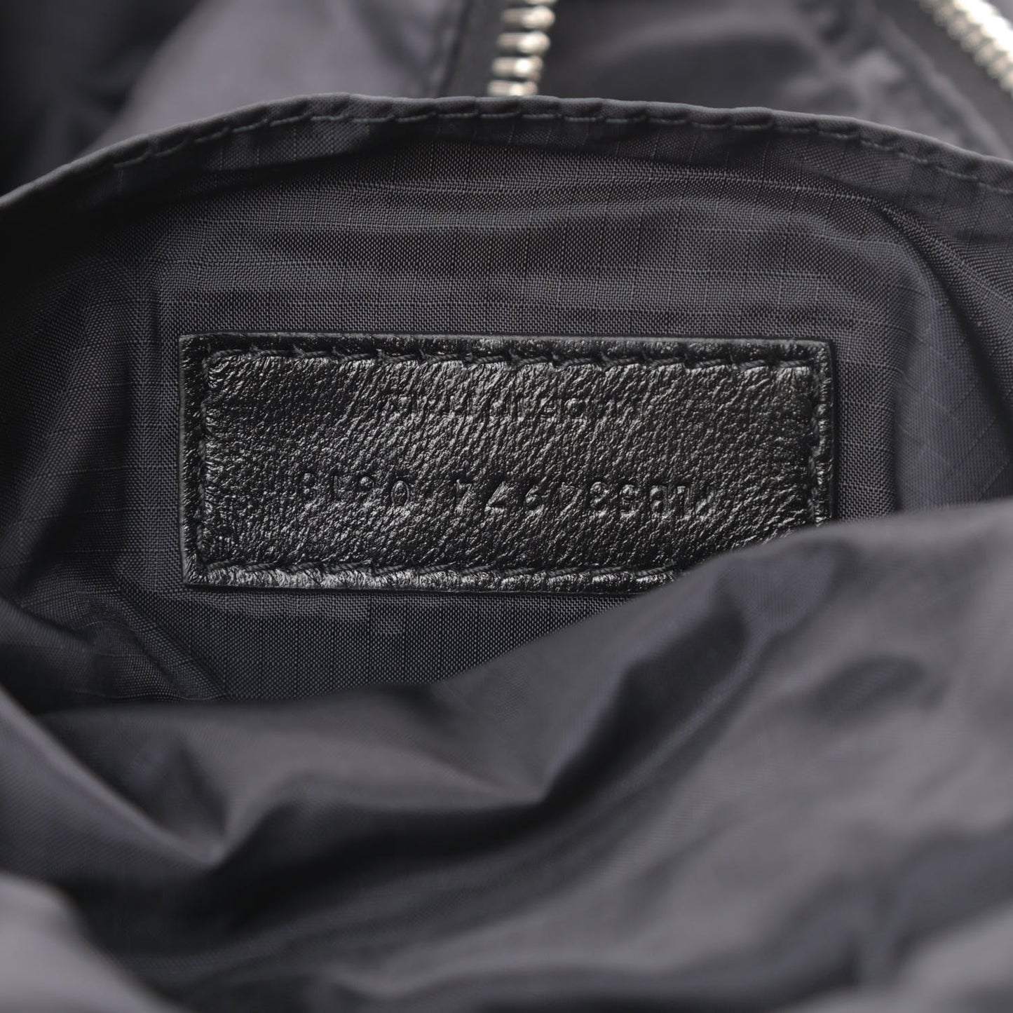 Nylon City Fold Up Backpack Belt Bag Black
