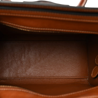 Celine Smooth Calfskin Tweed Nano Luggage Tan 6 of 13