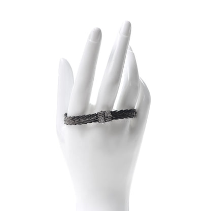 John Hardy Blackened Sterling Silver Diamond 8mm Modern Chain Bracelet 2 of 5