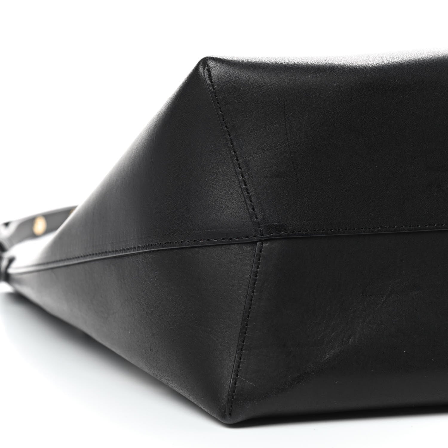 Mansur Gavriel Vegetable Tanned Calfskin Bucket Bag Black Flamma 5 of 11