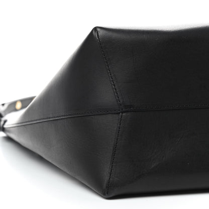 Mansur Gavriel Vegetable Tanned Calfskin Bucket Bag Black Flamma 5 of 11