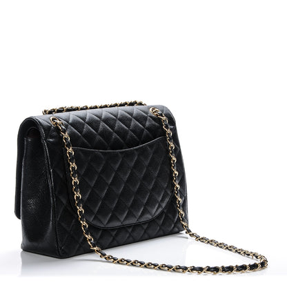 Chanel Caviar Quilted Maxi Double Flap Black 3 of 7