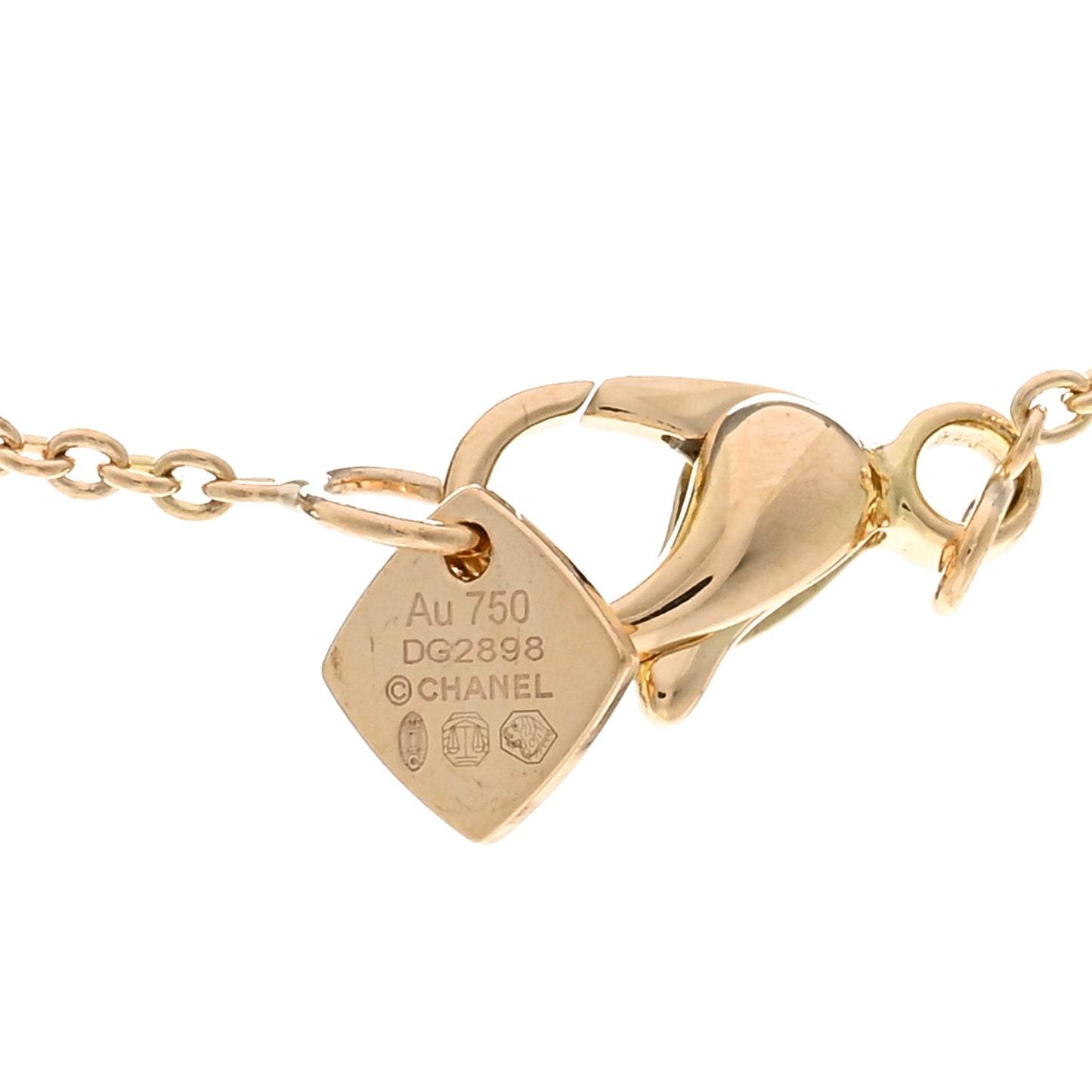 18K Yellow Gold Coco Crush Round Pendant Necklace