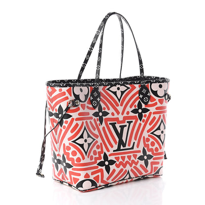 Louis Vuitton Monogram Giant Crafty Neverfull MM Creme Rouge Black 2 of 8