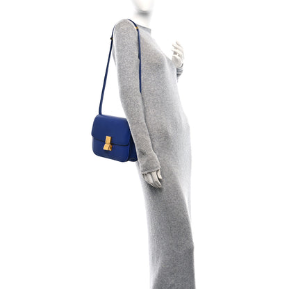 Celine Box Calfskin Medium Classic Box Flap Bag Indigo 2 of 14