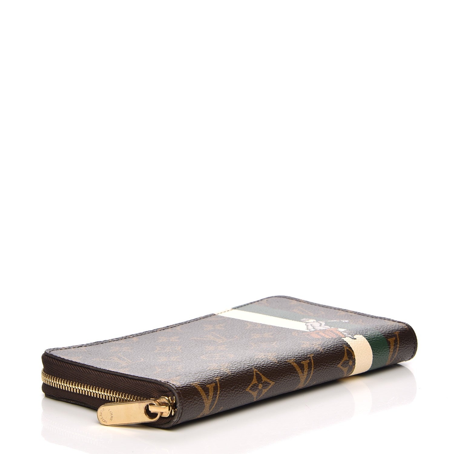Louis Vuitton Monogram Groom Zippy Organizer Wallet Green 4 of 7