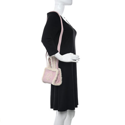 Telfar X UGG Suede Shearling Small Shopping Bag Pink 2 of 9