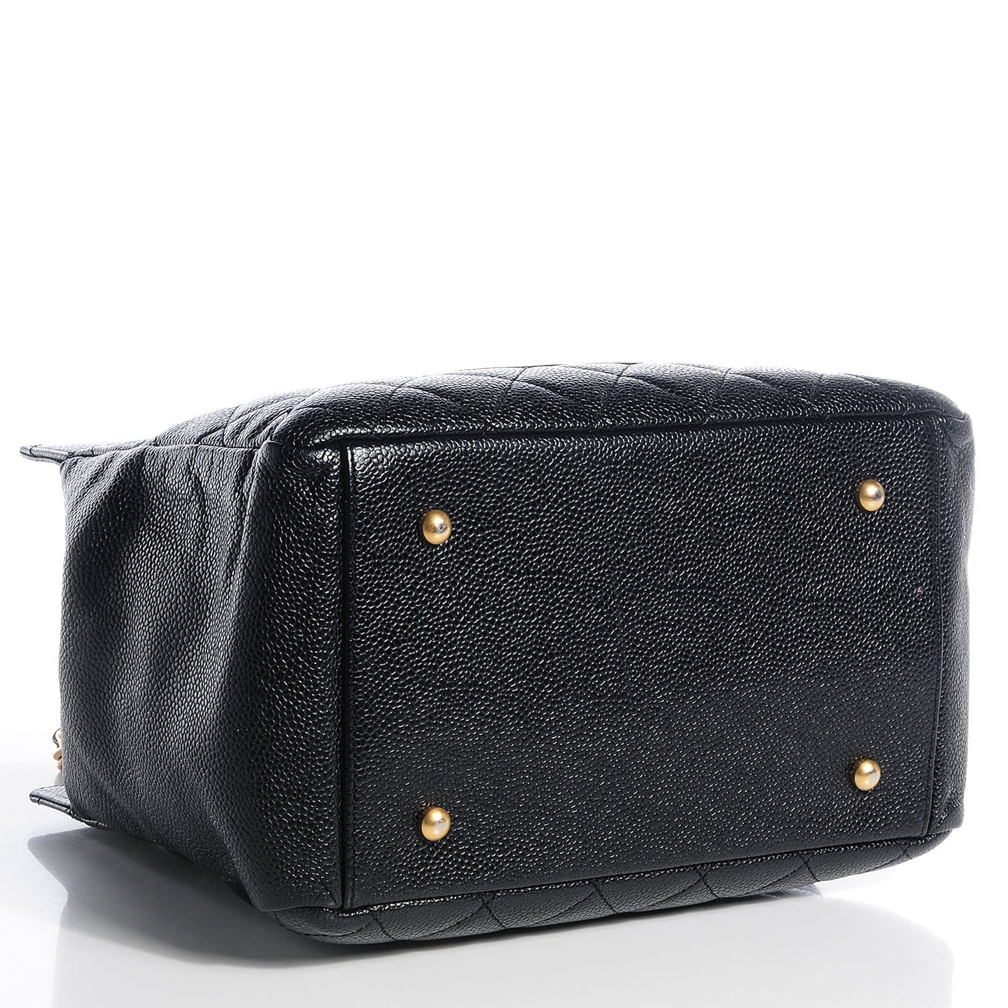 Caviar Quilted Petit Timeless Tote PTT Black