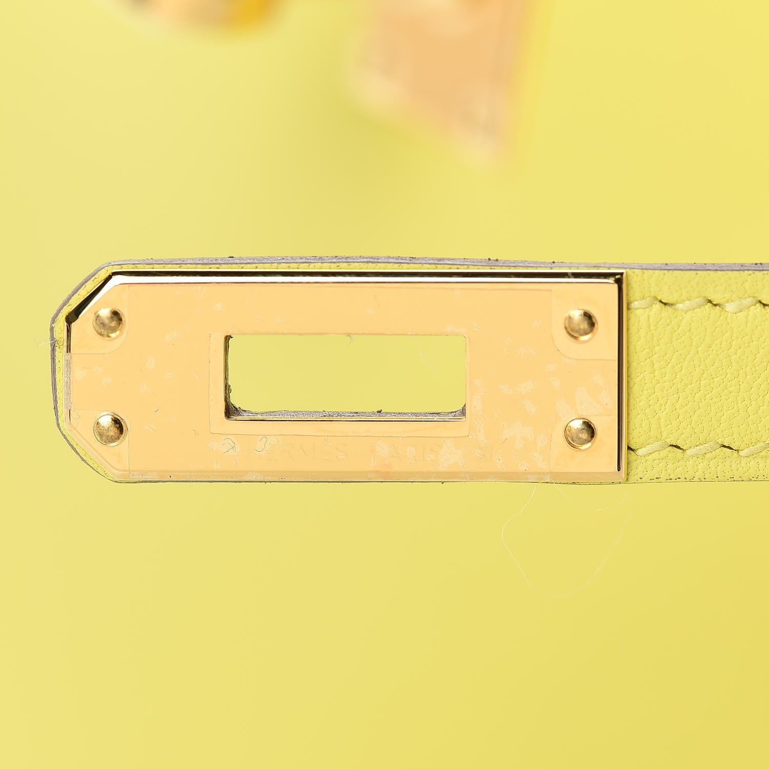 Hermes Swift Kelly Pochette Clutch Lime 12 of 30
