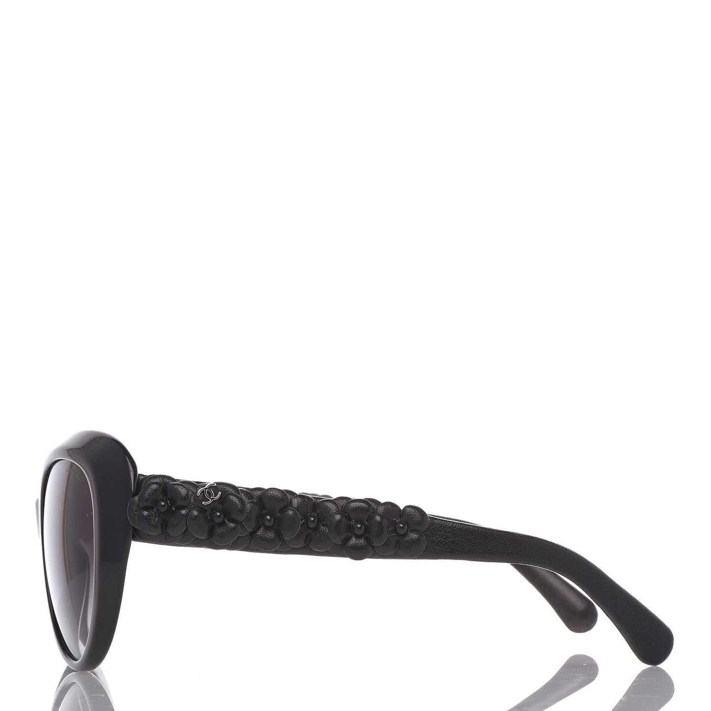 Lambskin Camellia CC 5318-Q Sunglasses Black