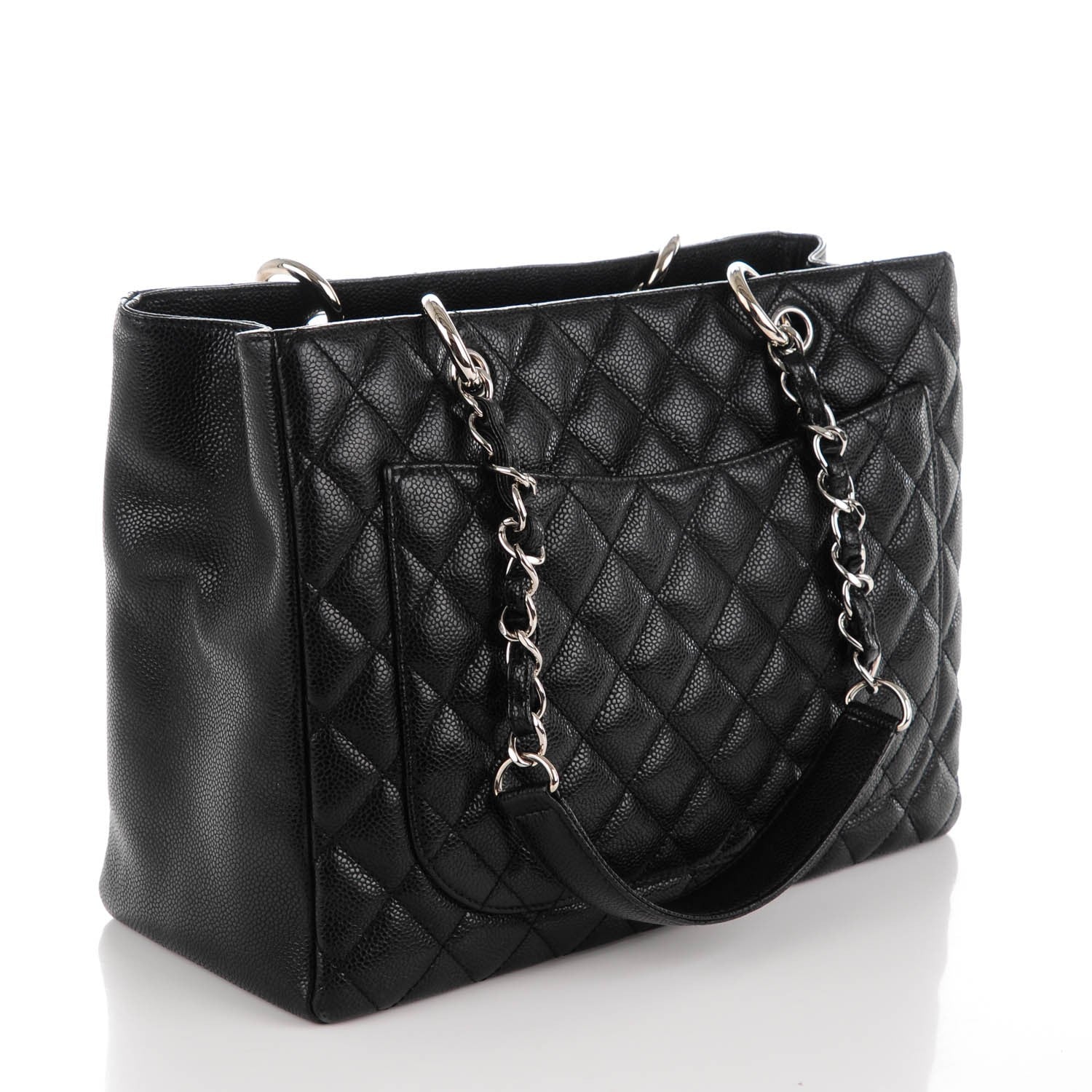 Chanel Caviar Quilted Grand Shopping Tote GST Black 3 of 7