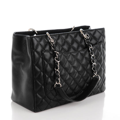 Chanel Caviar Quilted Grand Shopping Tote GST Black 3 of 7