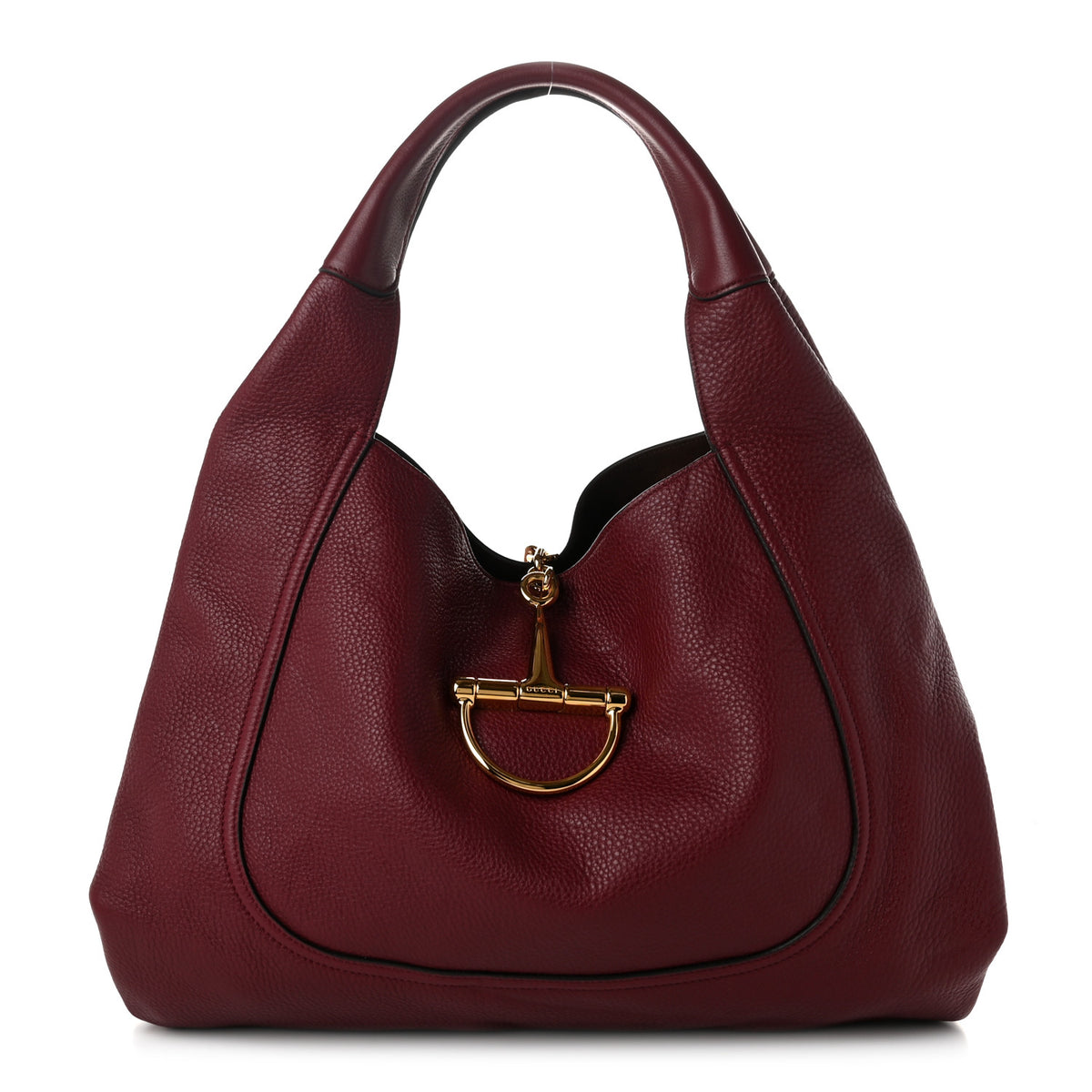 Gucci Grained Calfskin Softbit Maxi Shoulder Bag Rosso 1 of 11