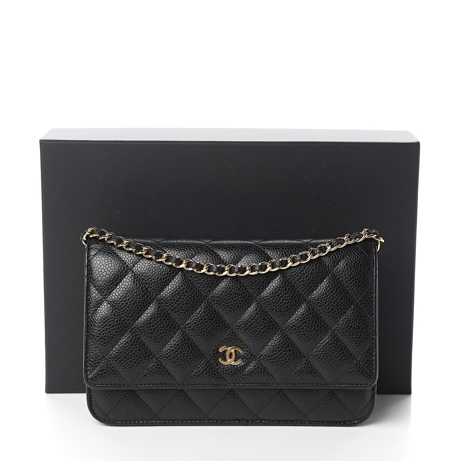 Chanel Caviar Quilted Wallet On Chain WOC Black 11 of 11