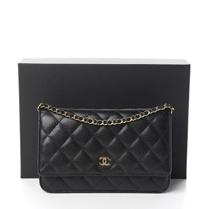 Chanel Caviar Quilted Wallet On Chain WOC Black 11 of 11