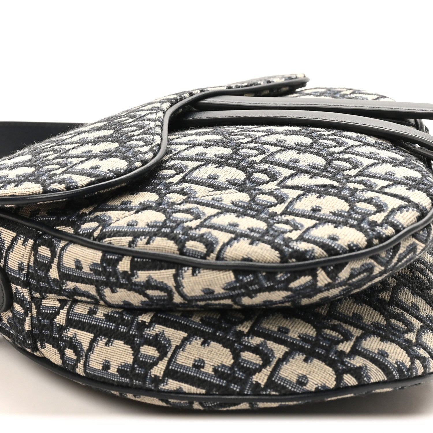 Christian Dior Oblique Saddle Bag Blue 9 of 10