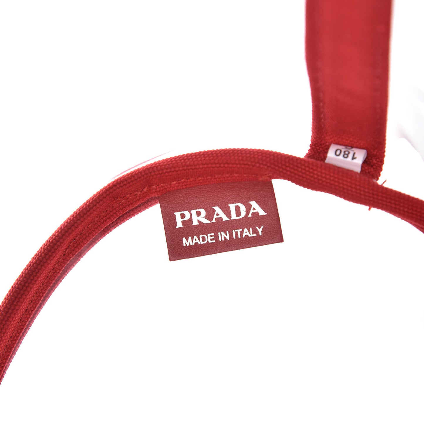 Plexiglass Calfskin Small Shopper Tote Rosso