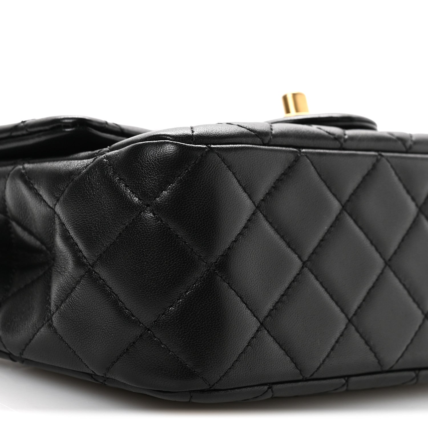 Chanel Lambskin Quilted Mini Pearl Crush Flap Black 9 of 10
