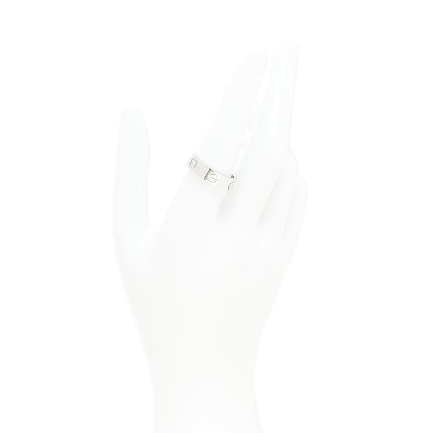 Platinum 5.5mm LOVE Ring 56 7.5
