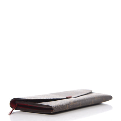 Louis Vuitton Monogram Emilie Wallet Red 4 of 13