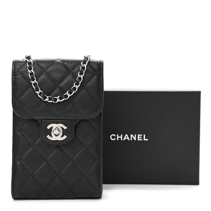 Chanel Caviar Quilted Classic Phone Holder Black 12 of 12