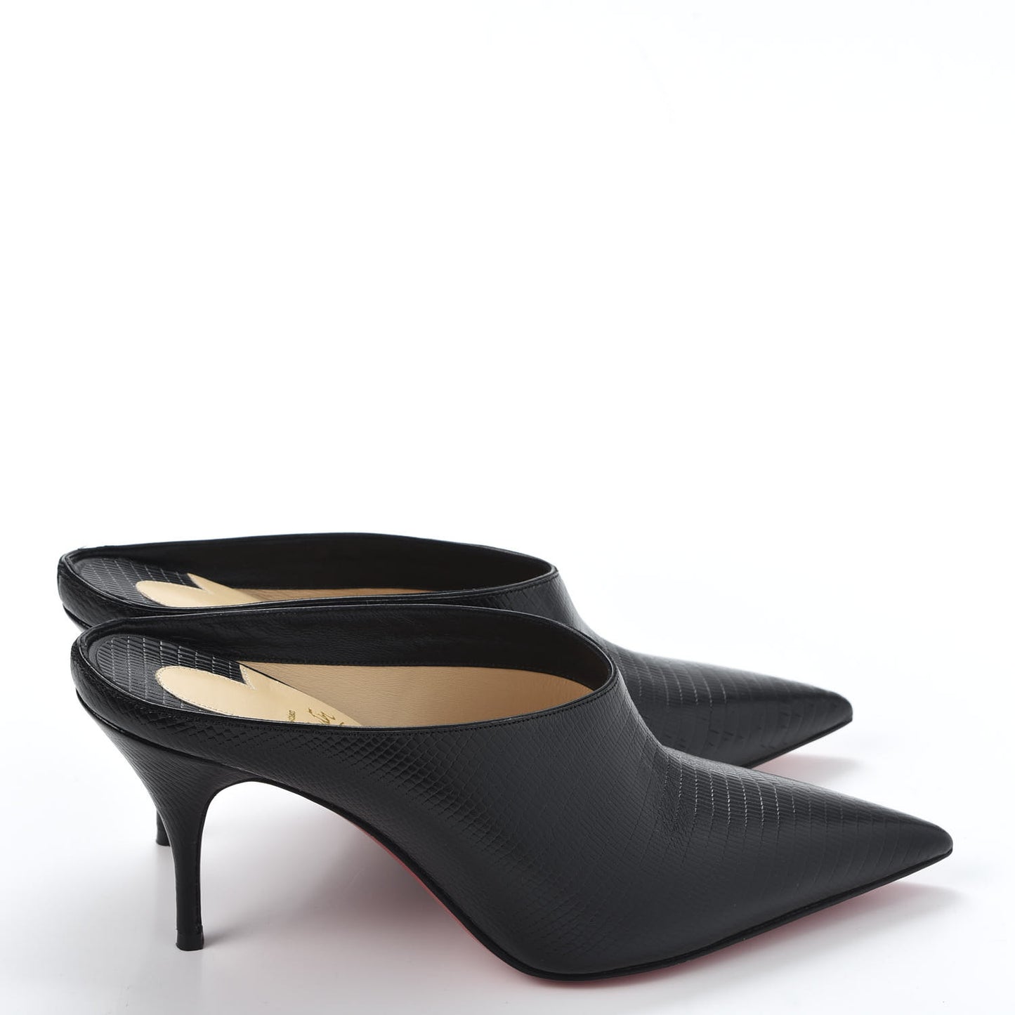 Calfskin Zarli Quart 80 Mules 38 Black