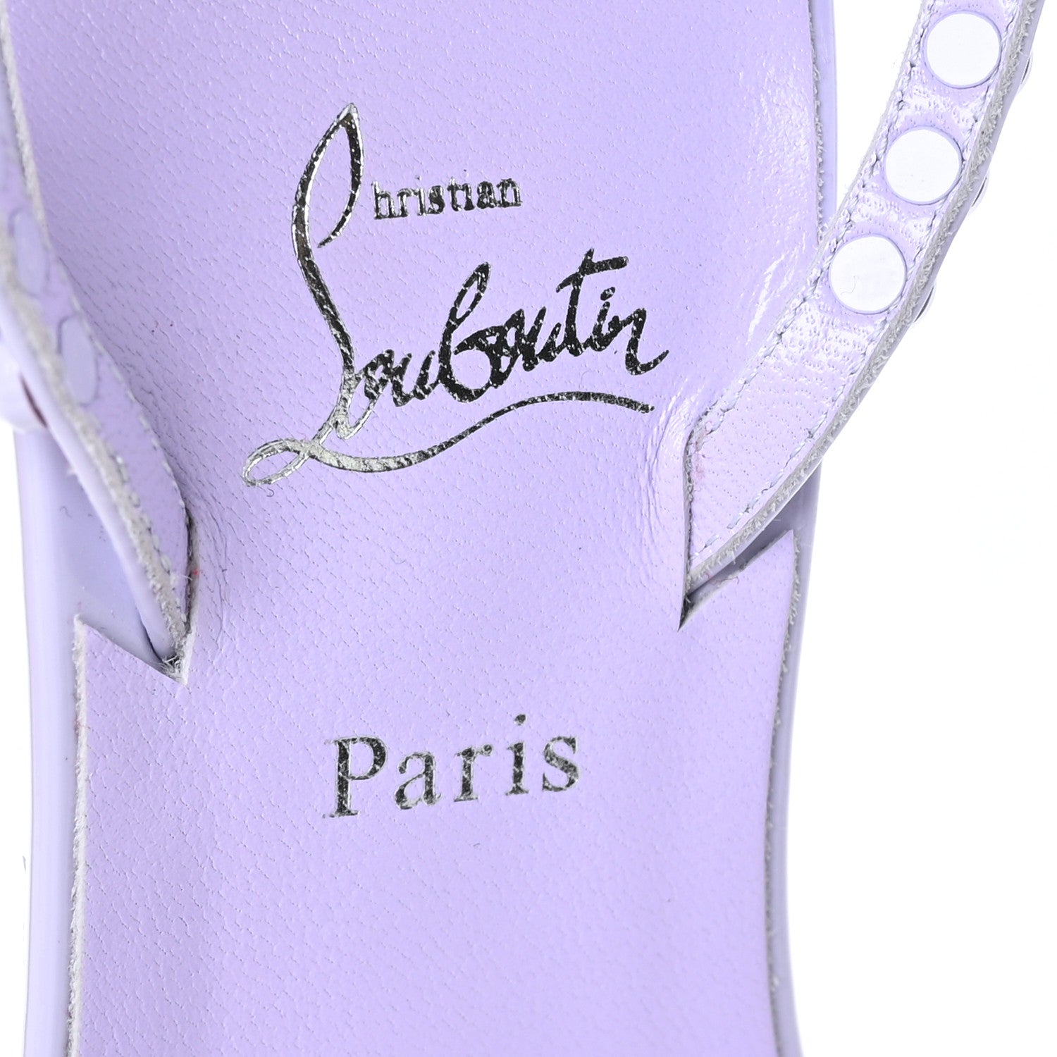 Christian Louboutin Patent Calfskin So Me 100 Sandals 37 Lilac Smoke 6 of 7