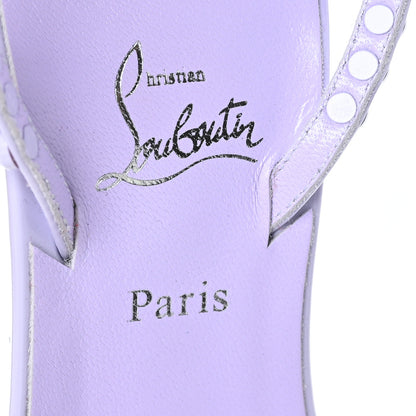 Christian Louboutin Patent Calfskin So Me 100 Sandals 37 Lilac Smoke 6 of 7