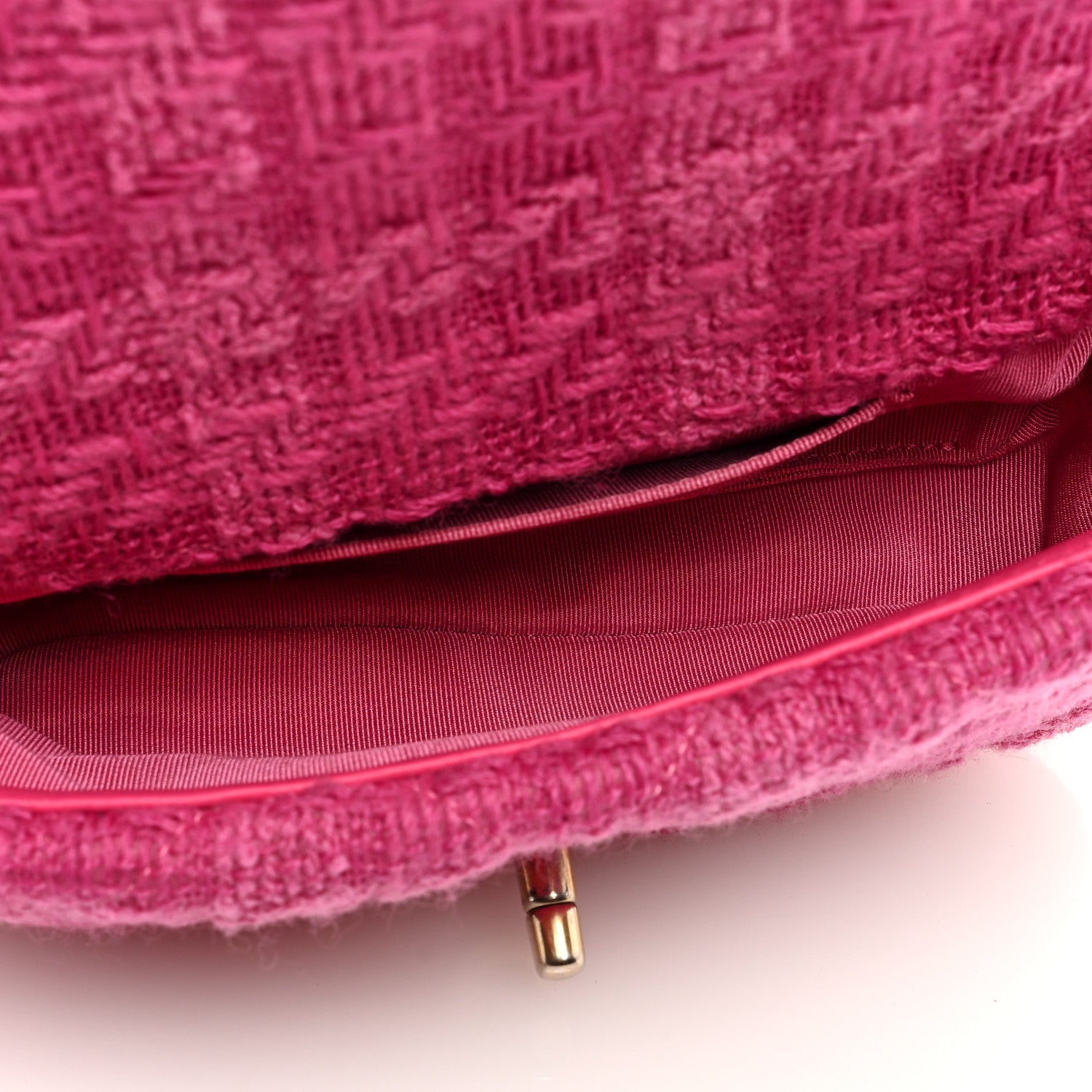 Chanel Tweed Quilted Chanel 19 Waist Bag Pink 5 of 8