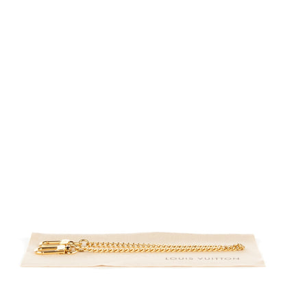 Louis Vuitton Metal Pochette Extender Key Ring Chain Gold 3 of 3